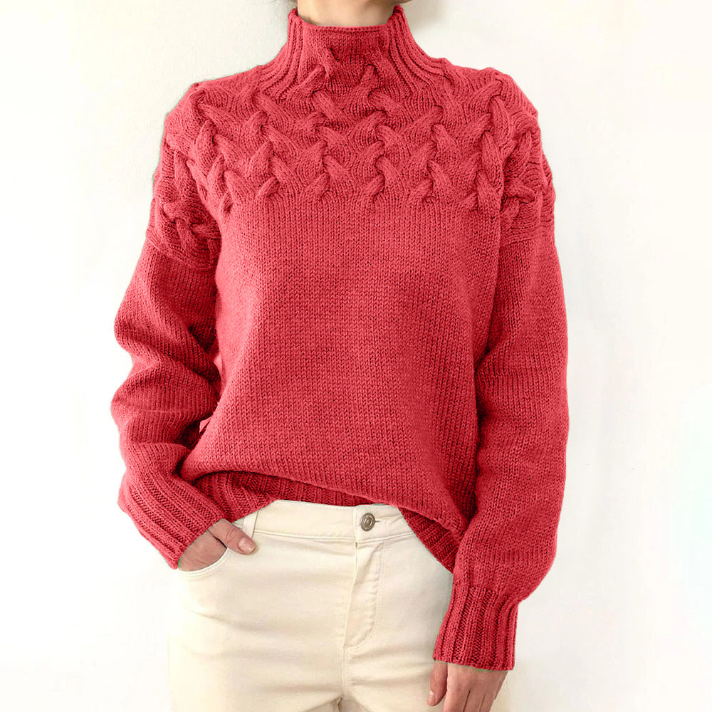 🔥Women's turtleneck knitted sweater