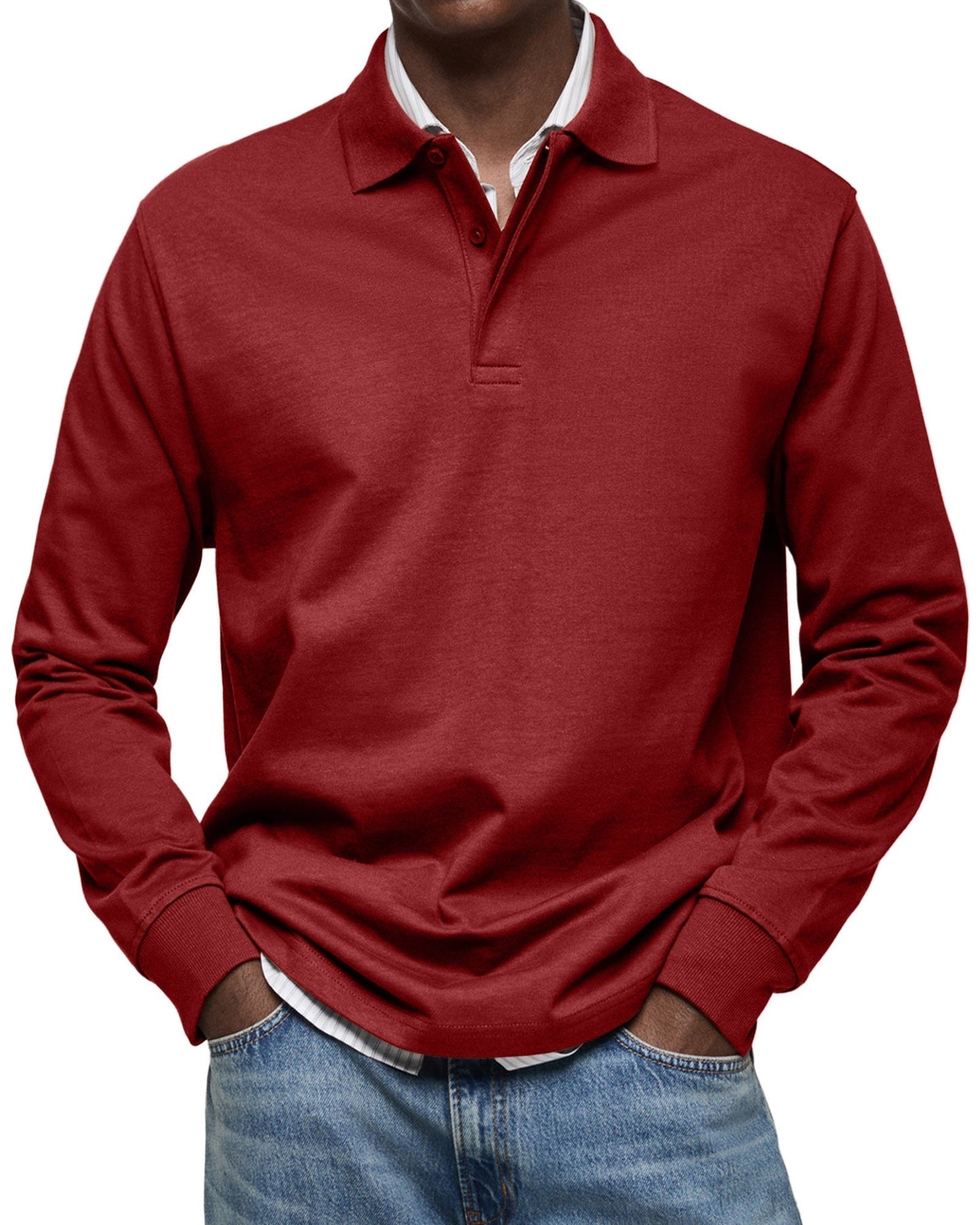ELEGANT LONG SLEEVE POLO