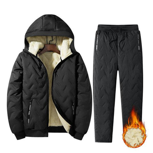 Men’s Autumn Winter Fleece Thickened Set