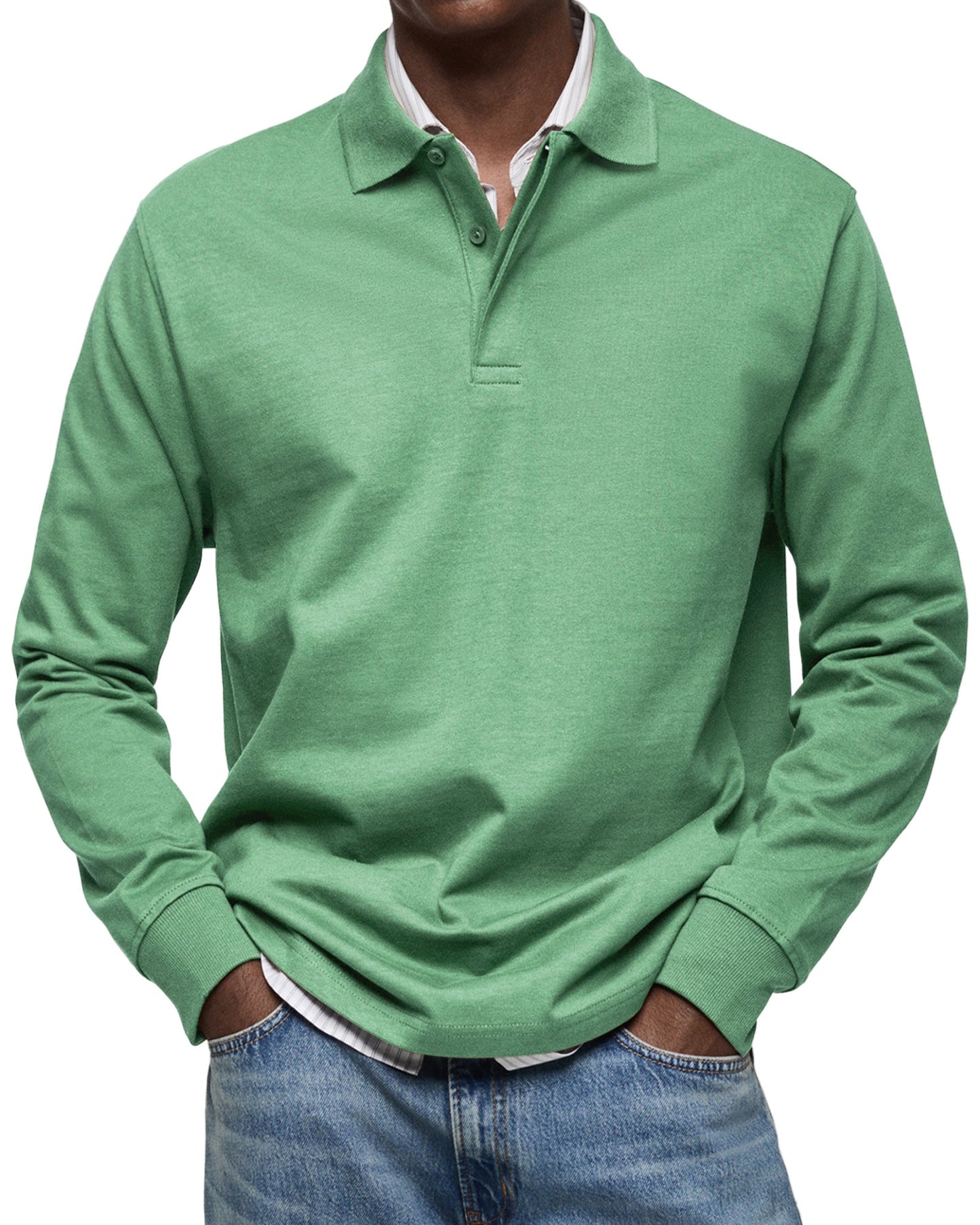 ELEGANT LONG SLEEVE POLO