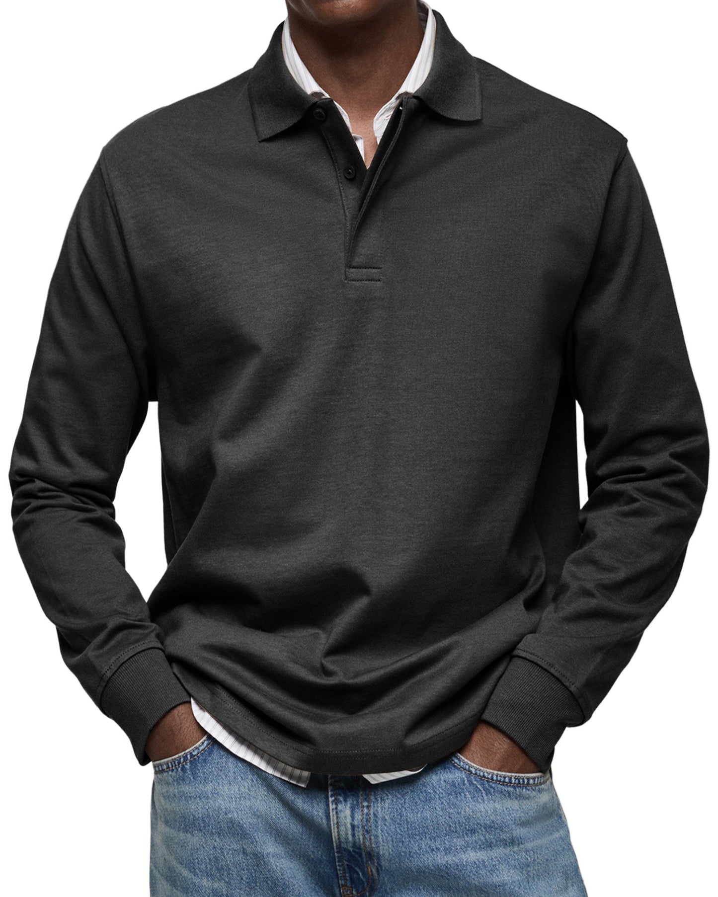 ELEGANT LONG SLEEVE POLO