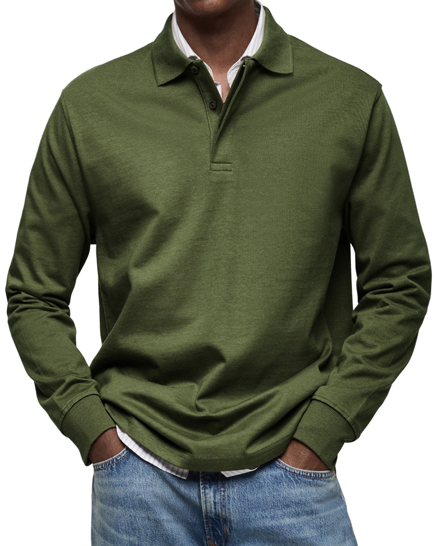 ELEGANT LONG SLEEVE POLO