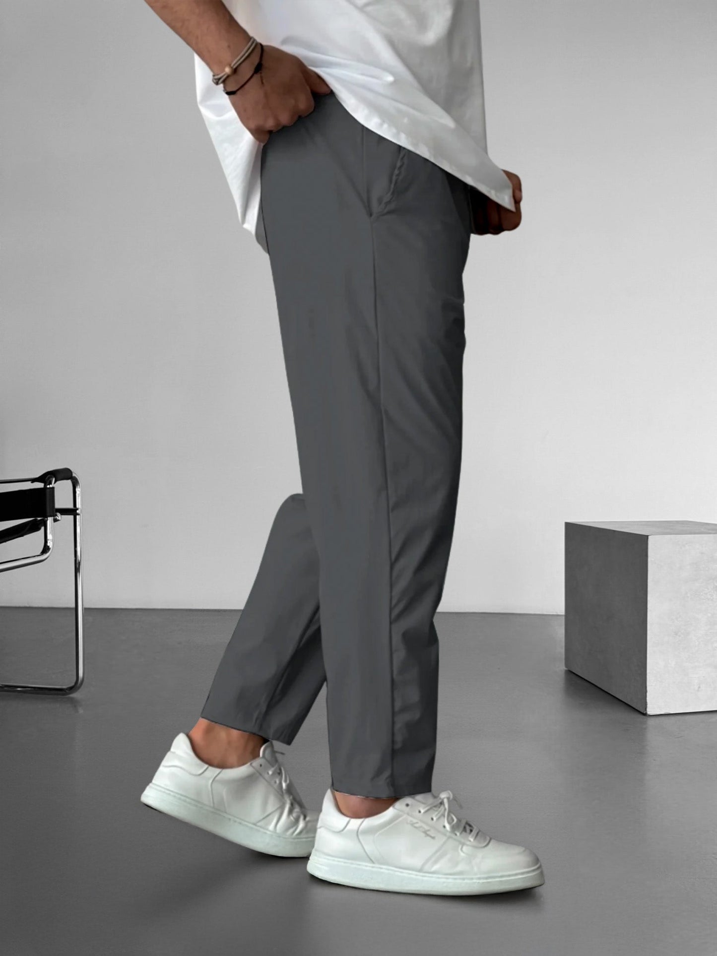 Essential Tapered Drawstring Trousers