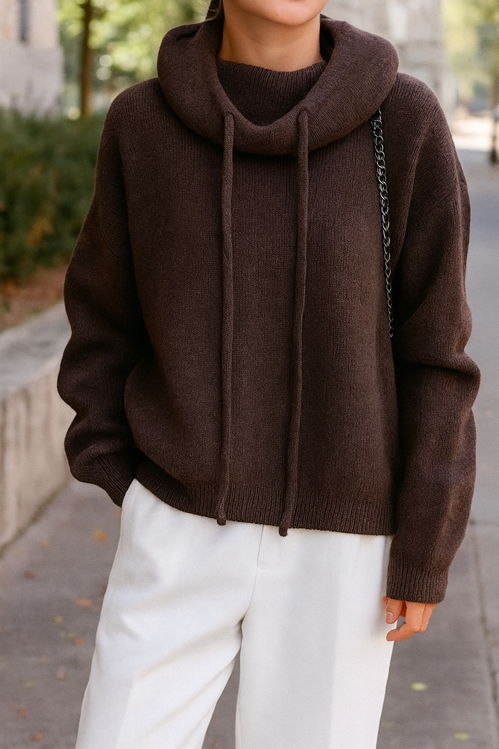 Jersey de punto con cuello alto – Calidez y sencillez atemporal